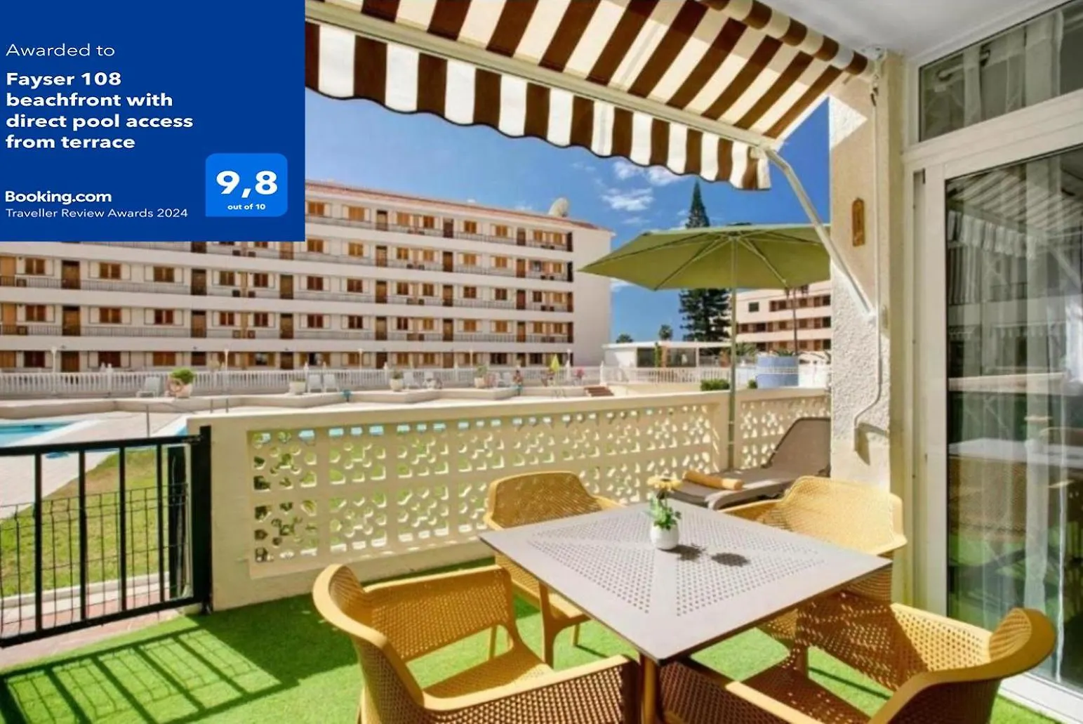Fayser 108 Beachfront With Direct Pool Access From Terrace Arona