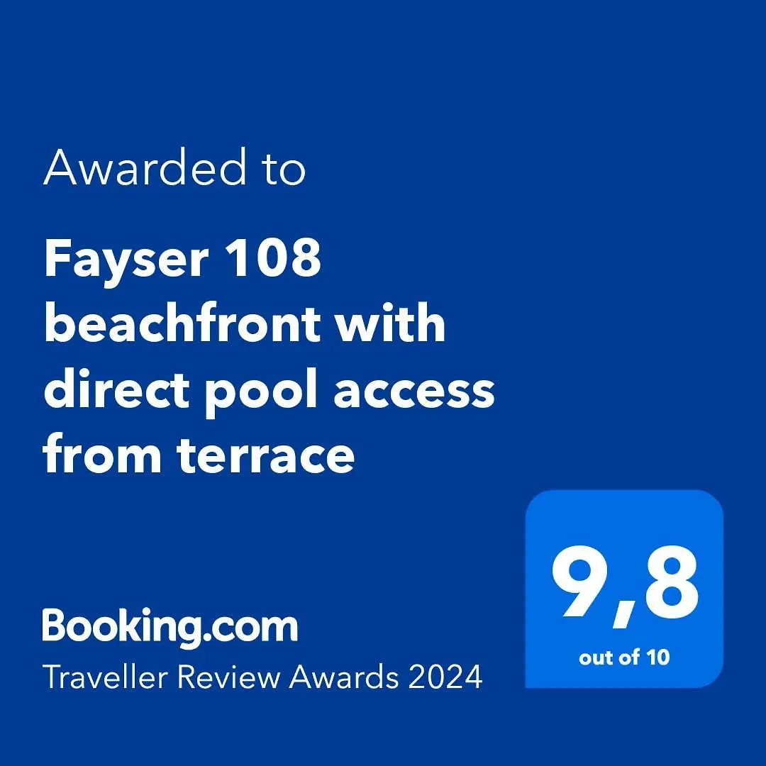 Fayser 108 Beachfront With Direct Pool Access From Terrace Arona  0*, Arona (Tenerife)